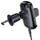 Autós tartó vezeték nélküli töltéssel (D48) 4.7 - 6.9"-es telefonhoz Acefast - Légbeömlőhöz, mágneses rögzítés, önzáró, 15W - Fekete