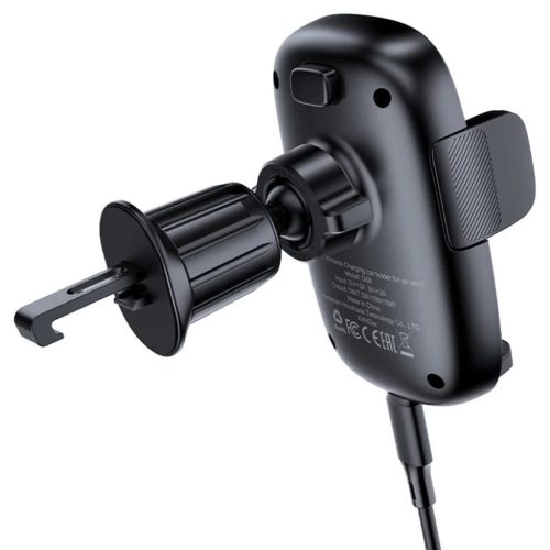 Autós tartó vezeték nélküli töltéssel (D48) 4.7 - 6.9"-es telefonhoz Acefast - Légbeömlőhöz, mágneses rögzítés, önzáró, 15W - Fekete