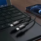 Acefast C1-03 USB Type C - USB Type C kábel 1.2m 60W (20V / 3A) fekete