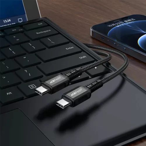 Acefast C1-03 USB Type C - USB Type C kábel 1.2m 60W (20V / 3A) fekete