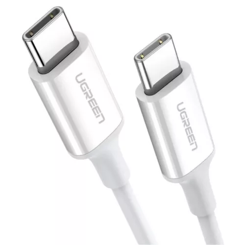 Ugreen US264 USB-C - USB-C kábel, 60W, 0.5m (fehér)