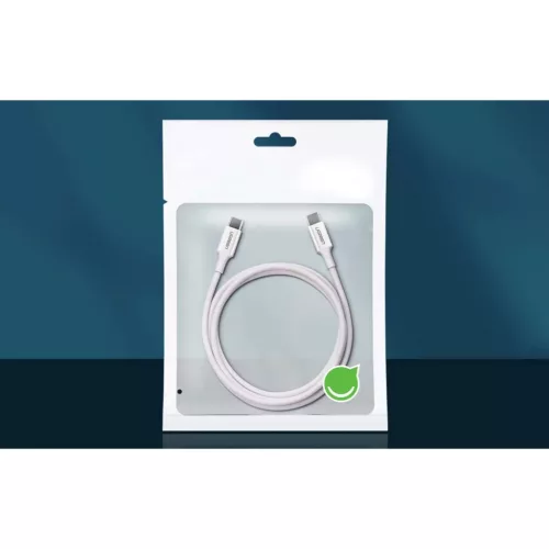 Ugreen US264 USB-C - USB-C kábel, 60W, 0.5m (fehér)