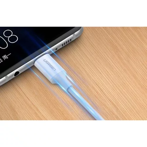 Ugreen US264 USB-C - USB-C kábel, 60W, 0.5m (fehér)