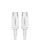 Ugreen US264 60519 USB-C / USB-C PD QC AFC kábel 1.5m - fehér