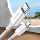 Ugreen US264 60519 USB-C / USB-C PD QC AFC kábel 1.5m - fehér