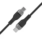 3 az 1-ben kábel Acefast C11-03 USB-C - USB-C 480Mb/s 100W 1,2 m - fekete