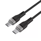 3 az 1-ben kábel Acefast C11-03 USB-C - USB-C 480Mb/s 100W 1,2 m - fekete