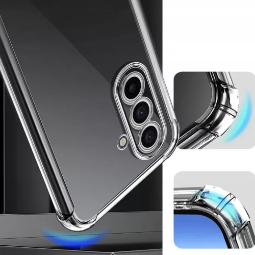 Samsung Galaxy A17 5G Techsuit - Ütésálló Átlátszó Szilikon - Átlátszó tok