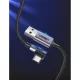 Ugreen USB/USB Type-C kábel döntött fejjel 3A 1m szürke