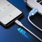 Ugreen US288 60130 USB-A / USB-C QC 3.0 3A 0.5m kábel - fehér