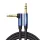 Ugreen szögletes AUX kábel 2 x 3.5 mm mini jack 1.5m kék (AV112)