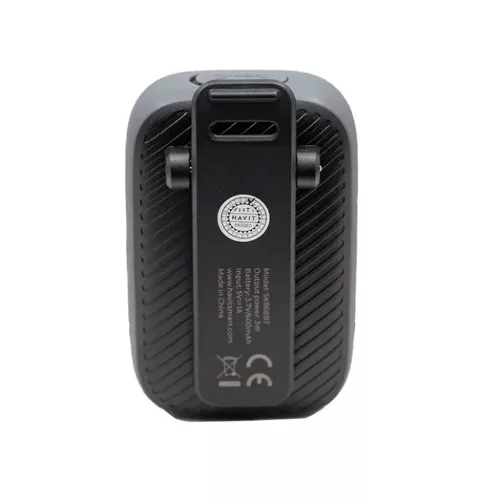 Havit - Vezeték nélküli hangszóró (SK868BT) - Bluetooth V5.4, 5W, 600mAh, IP67, TWS, zseblámpa, kihangosított hívások, Type-C - Fekete