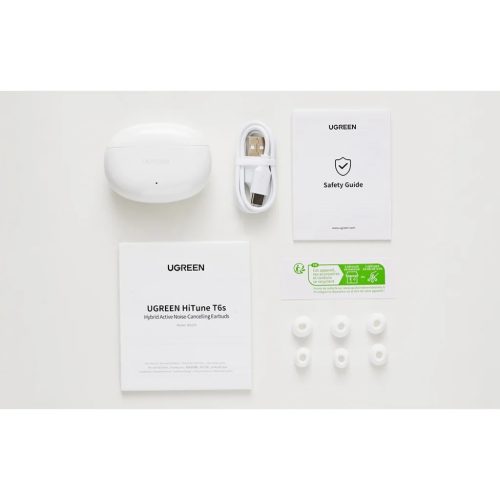 Fülhallgató TWS UGREEN WS205 HiTune Hybrid ANC (fehér)