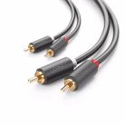 Ugreen 2x RCA (Cinch) - 2x RCA (Cinch) AV104 kábel 1m (fekete)