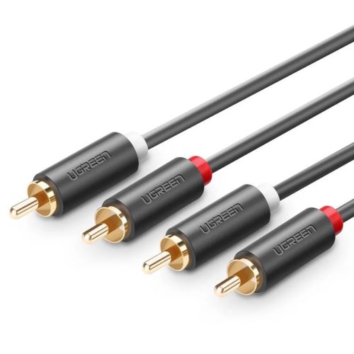 Ugreen 2x RCA (Cinch) - 2x RCA (Cinch) AV104 kábel 1m (fekete)