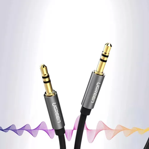 Ugreen AV119 10737 audio kábel mini jack 3.5mm / mini jack 3.5mm 5m - fekete