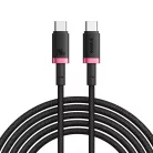 MacBook Piros / Fekete Baseus - Data Cable Dura Series (P10377803U03-01) - Gyors töltés, Type-C, PD 240W, 480Mbps, 1m