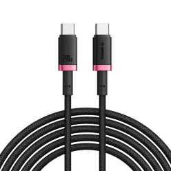   MacBook Piros / Fekete Baseus - Data Cable Dura Series (P10377803U03-01) - Gyors töltés, Type-C, PD 240W, 480Mbps, 1m