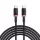 MacBook Piros / Fekete Baseus - Data Cable Dura Series (P10377803U03-01) - Gyors töltés, Type-C, PD 240W, 480Mbps, 1m