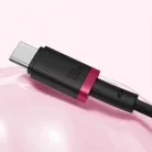 MacBook Piros / Fekete Baseus - Data Cable Dura Series (P10377803U03-01) - Gyors töltés, Type-C, PD 240W, 480Mbps, 1m