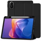Techsuit - Rugalmas háromszoros hajtogatás (ceruzatartóval) - Xiaomi Redmi Pad 2 - Fekete tok