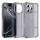 Techsuit - Ütésálló Átlátszó Szilikon - iPhone 16 Pro - Füst Fekete tok