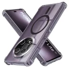 Honor Magic7 Lite / X9c Fekete Füst Techsuit Ütésálló Átlátszó Szilikon MagSafe tok