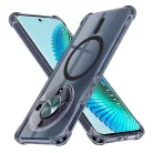 Techsuit - Ütésálló Átlátszó Szilikon MagSafe - Honor Magic6 Lite - Füstfekete tok