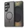 Samsung Galaxy S25 Ultra Fekete Techsuit - HaloFrost II MagSafe tok