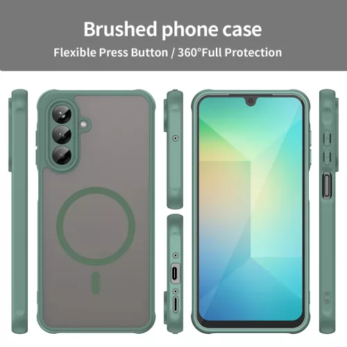 Techsuit - HaloFrost II MagSafe - Samsung Galaxy A26 5G - Zöld tok