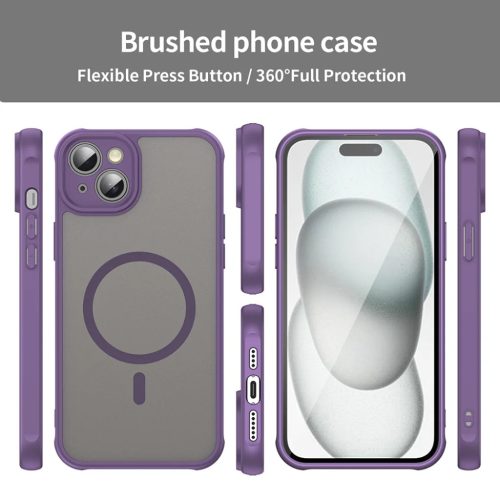 iPhone 14 Plus Purple Techsuit HaloFrost II MagSafe tok