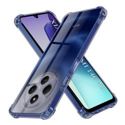   Techsuit - Ütésálló Átlátszó Szilikon - Xiaomi Redmi 14C / Poco C75 - Füstfekete tok