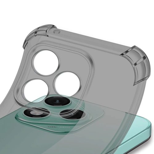 Xiaomi Redmi Note 14 4G (Regional) - Techsuit ütésálló átlátszó szilikon tok MagSafe - Füstfekete