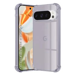   Google Pixel 9 Pro Techsuit - Shockproof Átlátszó Szilikon - Füstfekete tok
