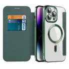 iPhone 14 Pro Max Zöld Techsuit SmartMag Könyvtok