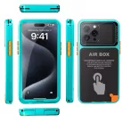 iPhone 12/12 Pro/13/13 Pro/14/14 Pro/15/15 Pro/16 Kék ShellBox AirBox Vízálló IP68 Tok (6,1 hüvelyk)