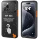 iPhone 12/12 Pro/13/13 Pro/14/14 Pro/15/15 Pro/16 Fekete ShellBox - AirBox Vízálló IP68 Tok (6.1 hüvelyk)