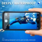 iPhone 12/12 Pro/13/13 Pro/14/14 Pro/15/15 Pro/16 Fekete ShellBox - AirBox Vízálló IP68 Tok (6.1 hüvelyk)