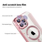 Techsuit - SmartMag Könyvtok - iPhone 15 Pro Max - Rózsaszín tok