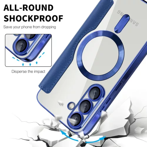 Techsuit - SmartMag könyvtok - Samsung Galaxy A26 5G - Kék tok