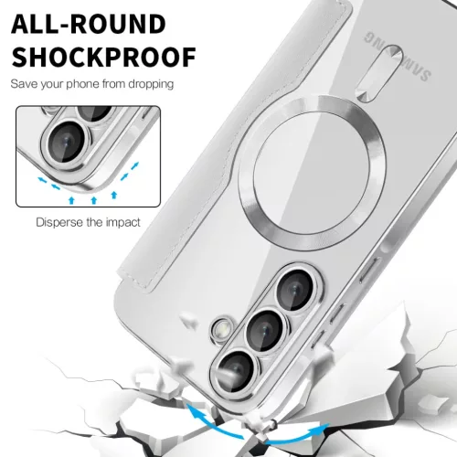 Techsuit - SmartMag Könyvtok - Samsung Galaxy A26 5G - Szürke tok