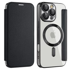 iPhone 17 Pro Max Fekete Techsuit SmartMag Book tok