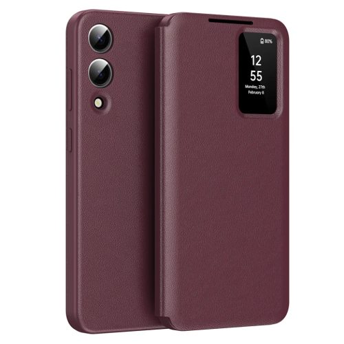 Techsuit - SmartView sorozat - Samsung Galaxy S25 Edge - Piros tok