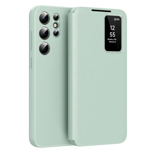 Techsuit - SmartView sorozat - Samsung Galaxy S22 Ultra 5G - Zöld tok