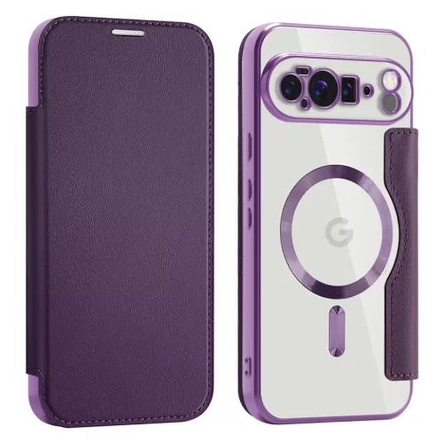 Techsuit - SmartMag könyv tok - Google Pixel 10 Pro XL - Lila