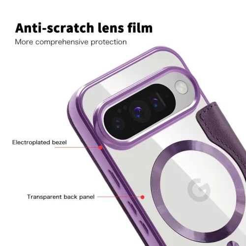Techsuit - SmartMag könyv tok - Google Pixel 10 Pro XL - Lila