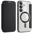 Techsuit - SmartMag Könyv Tok - Samsung Galaxy A35 5G - Fekete tok