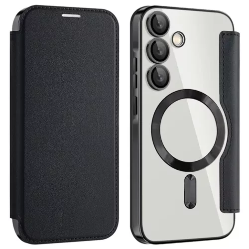 Techsuit - SmartMag Könyv Tok - Samsung Galaxy A35 5G - Fekete tok