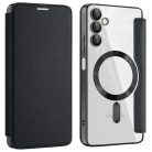 Techsuit - SmartMag könyvtok - Samsung Galaxy A05s - Fekete tok