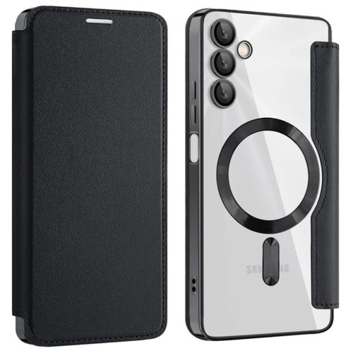 Techsuit - SmartMag könyvtok - Samsung Galaxy A05s - Fekete tok